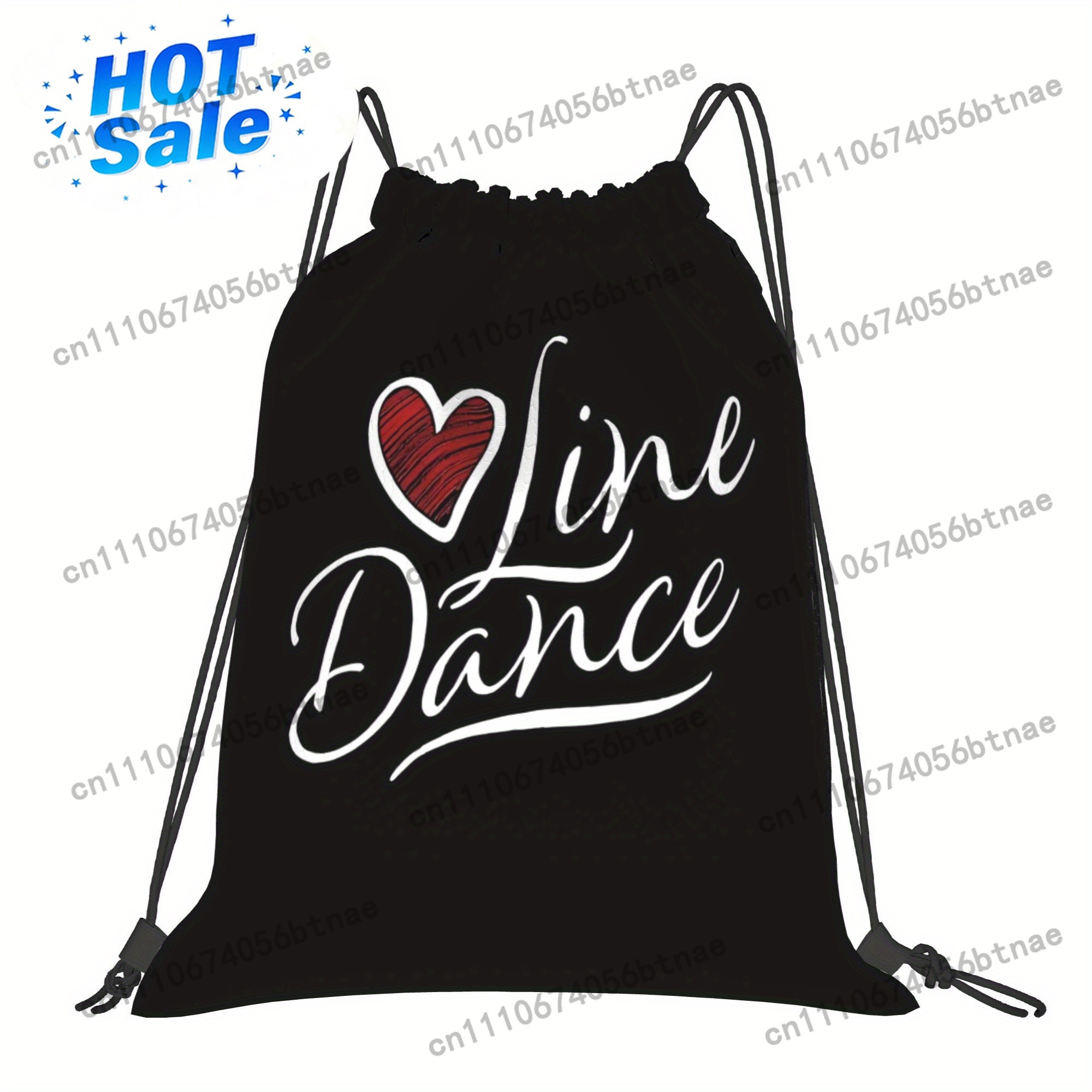 Drawstring Gym Bag - Сумка на шнурке LOVE Line Dance