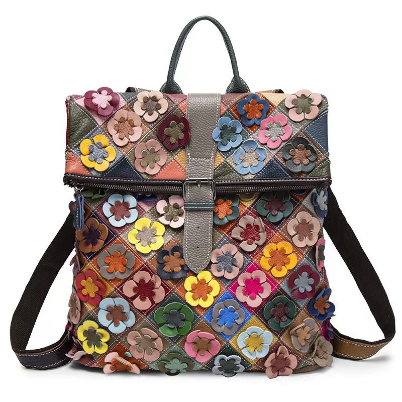 Leather Backpack Vintage - Винтажный женский рюкзак из натуральной кожи