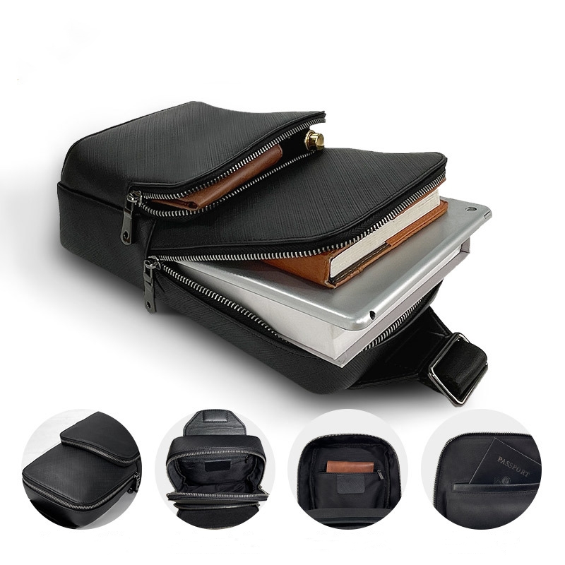 Leather Backpack Vintage - Модная дизайнерская нагрудная сумка для мужчин,