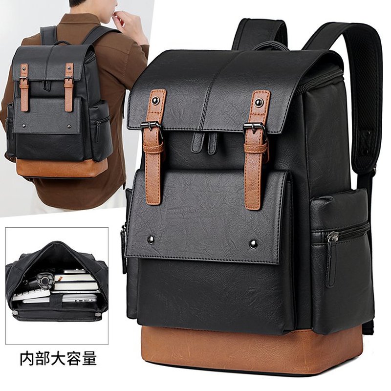 Новый винтажный мужской кожаны – обзор и цена Leather Backpack Vintage