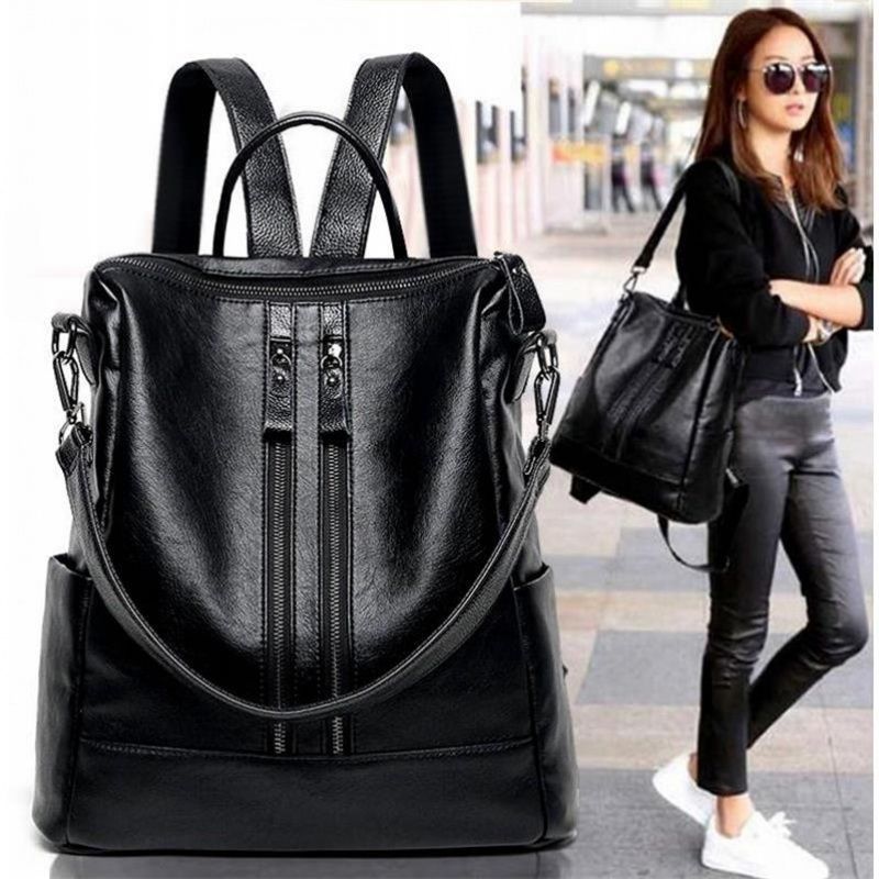 Женский рюкзак из мягкой кожи, – обзор и цена Leather Backpack Vintage