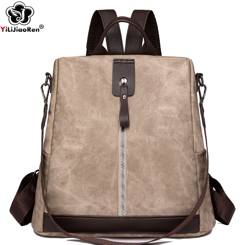 Модный противоугонный рюкзак,  – обзор и цена Leather Backpack Vintage