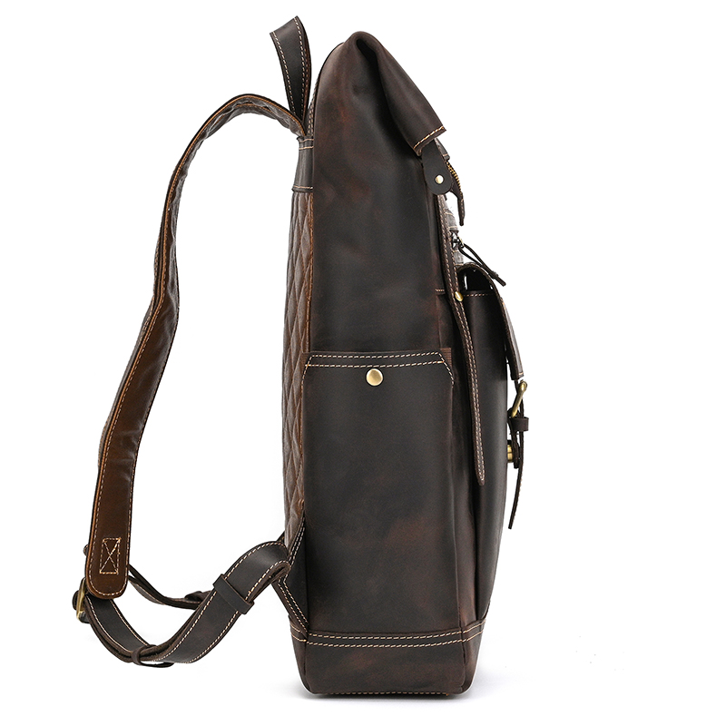 Мужской кожаный рюкзак Crazy H – обзор и цена Leather Backpack Vintage