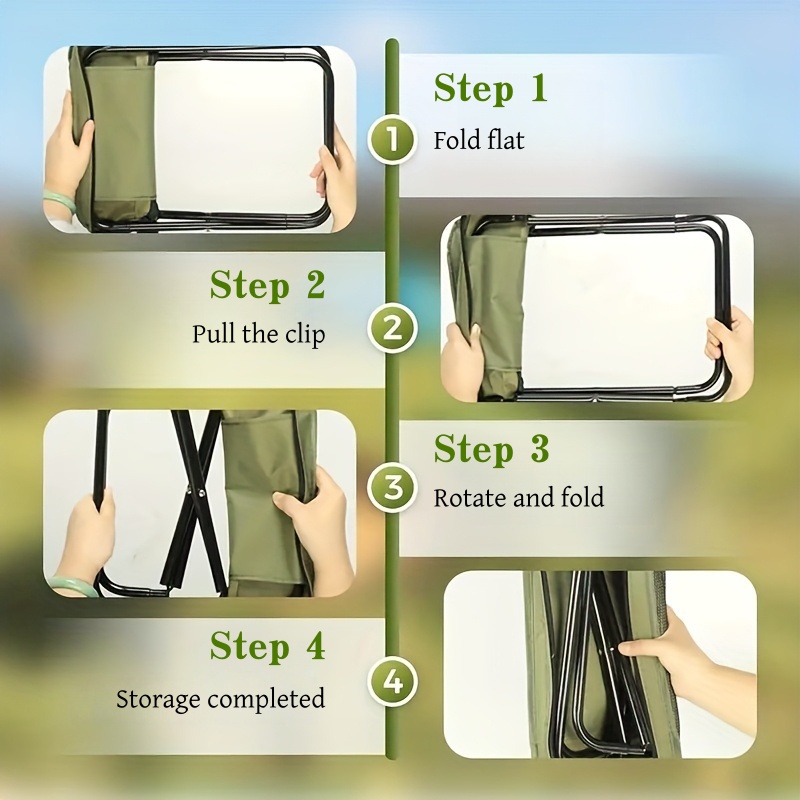 Новый складной мини-стул-рюкза – обзор и цена Foldable Backpack Small